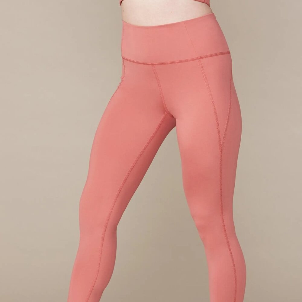 girlfriend collective | Clay Pink Compressive High Rise 7/8 Legging Size M